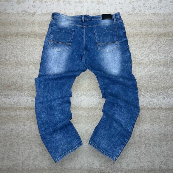 Vintage Skater Skinny Jeans South Pole Medium Wash Denim Rap Style Art Y2K